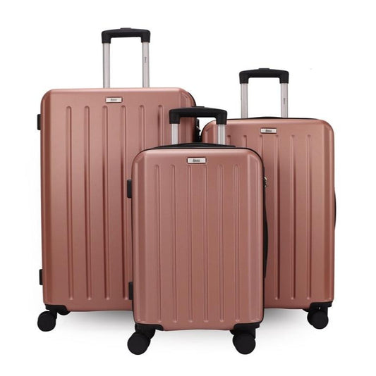 Noble ABS Hard shell Lightweight 360 Dual Spinning Wheels Combo Lock 28" 24", 20" 3 Piece Luggage Set