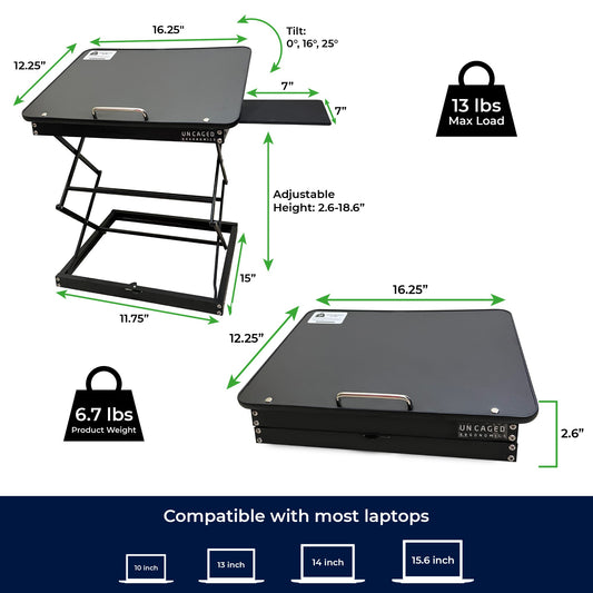 CD4 Standing Desk Converter for Laptops