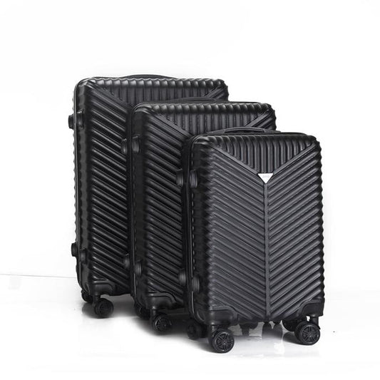 Lan ABS Hard shell Lightweight 360 Dual Spinning Wheels Combo Lock 28" 24", 20" 3 Piece Luggage Set