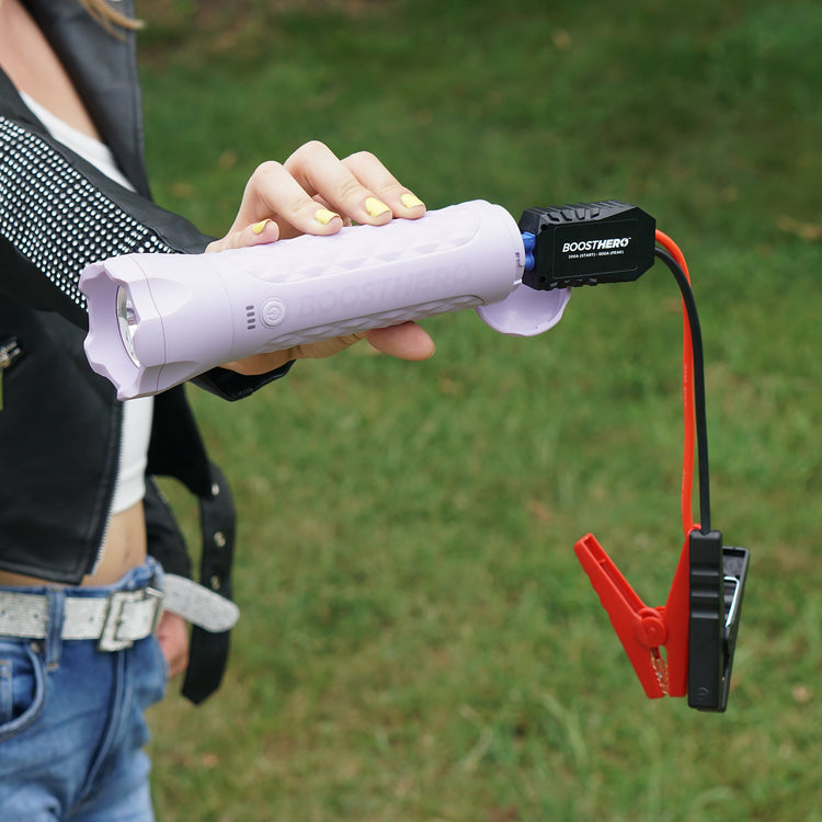 Vehicle Jump Starter, Flashlight & Power Bank