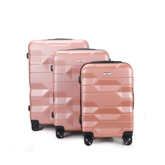 Maggie ABS Hard shell Lightweight 360 Dual Spinning Wheels Combo Lock 28" 24", 20" 3 Piece Luggage Set