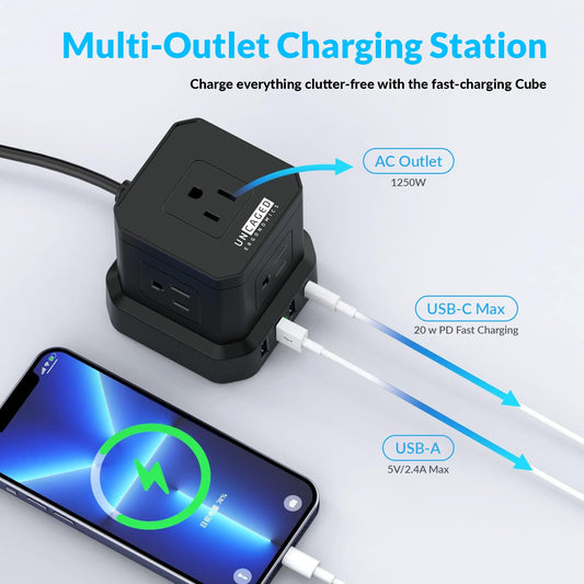 CUBE Surge Protected Power Strip