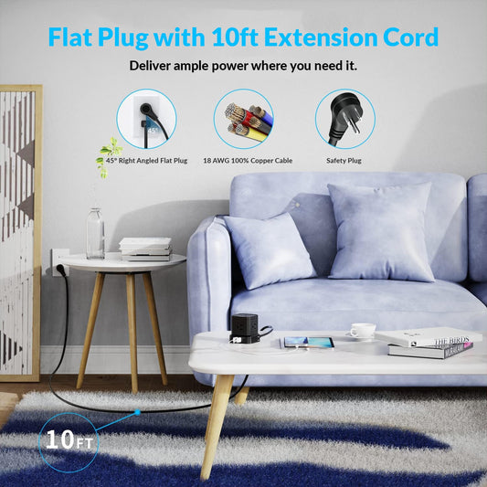 CUBE Surge Protected Power Strip