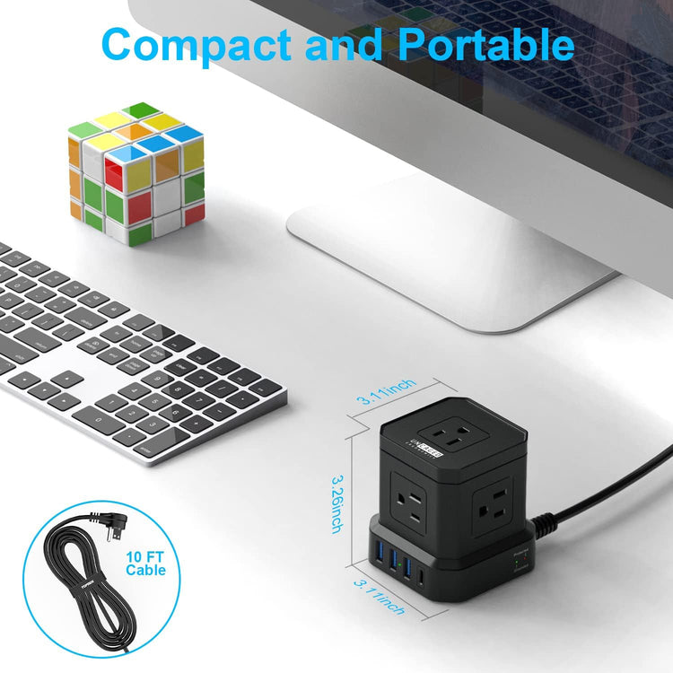 CUBE Surge Protected Power Strip