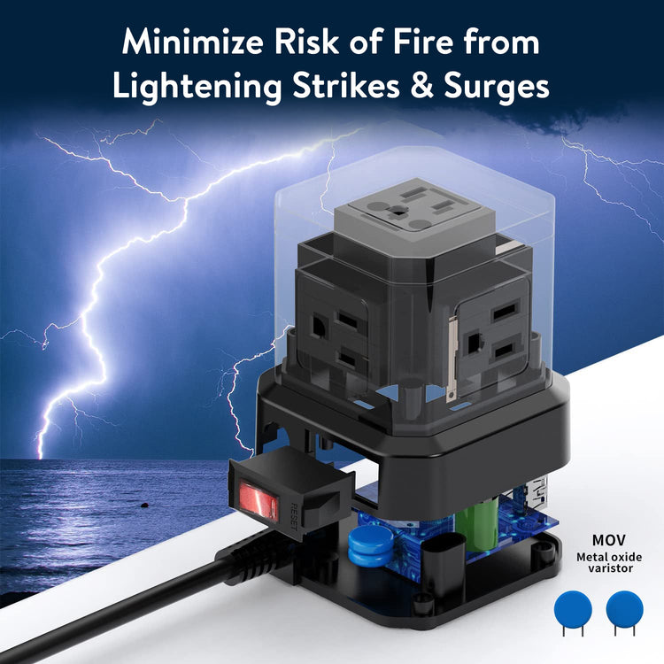 CUBE Surge Protected Power Strip