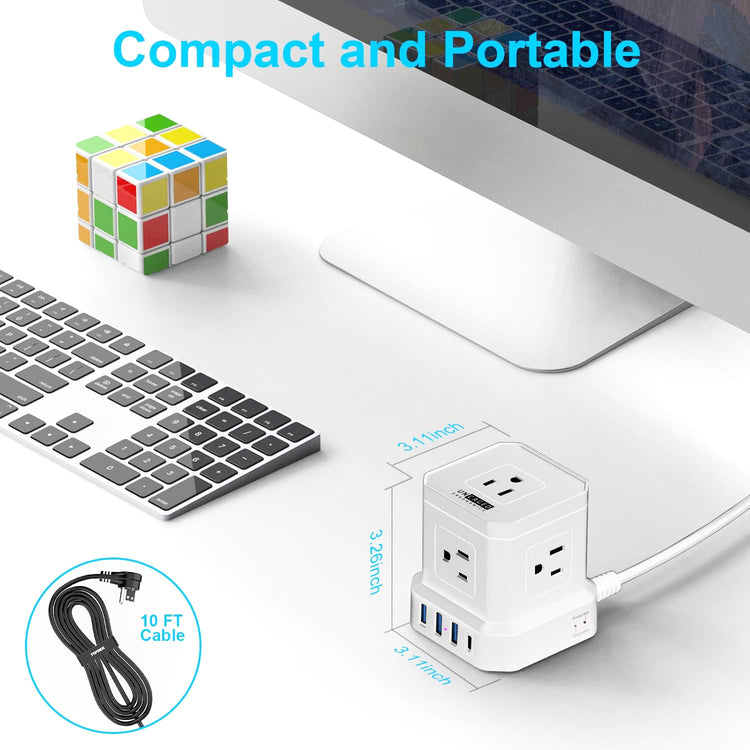 CUBE Surge Protected Power Strip