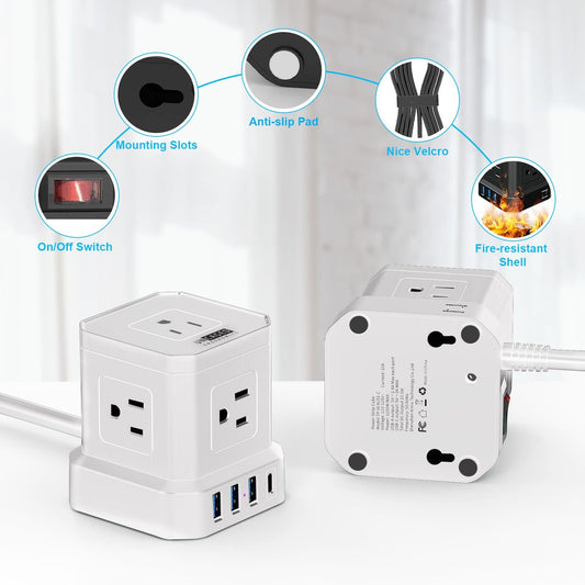 CUBE Surge Protected Power Strip