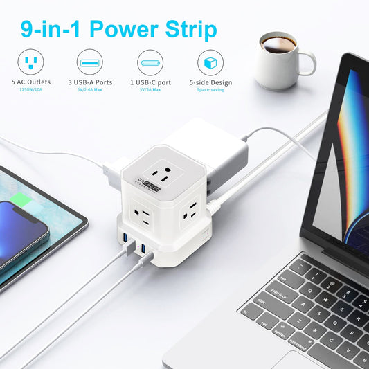 CUBE Surge Protected Power Strip