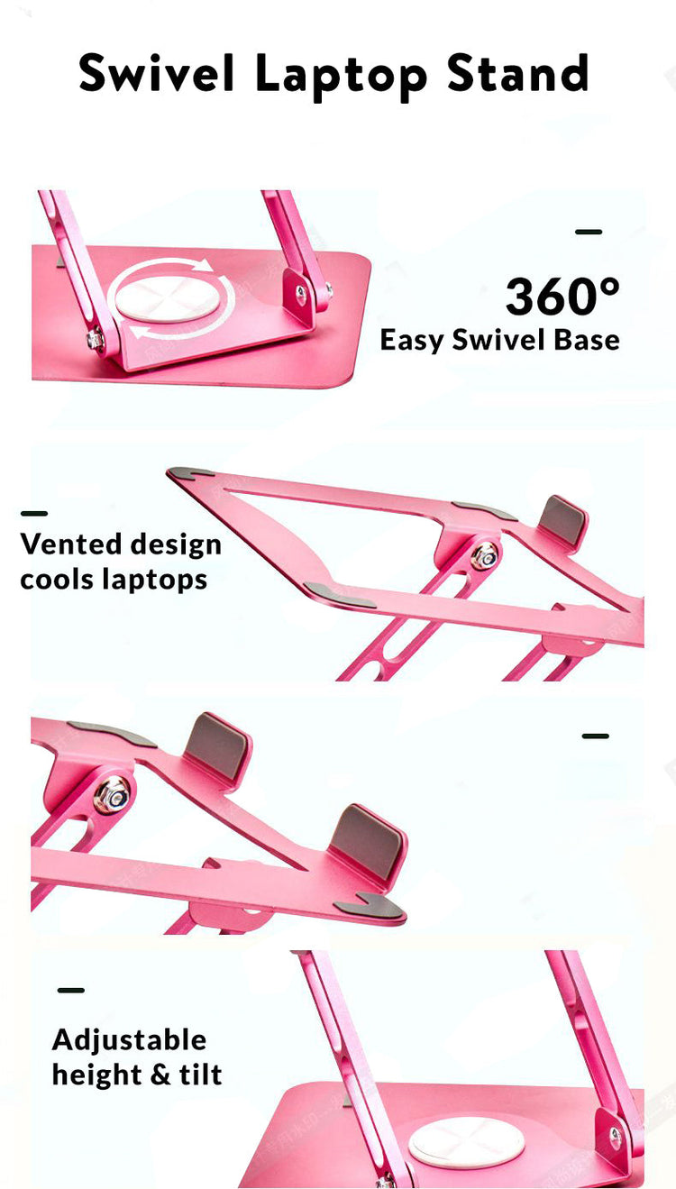 Swivel Laptop Stand 2.0 - adjustable desktop laptop stand