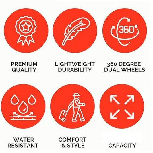 Lan ABS Hard shell Lightweight 360 Dual Spinning Wheels Combo Lock 28" 24", 20" 3 Piece Luggage Set